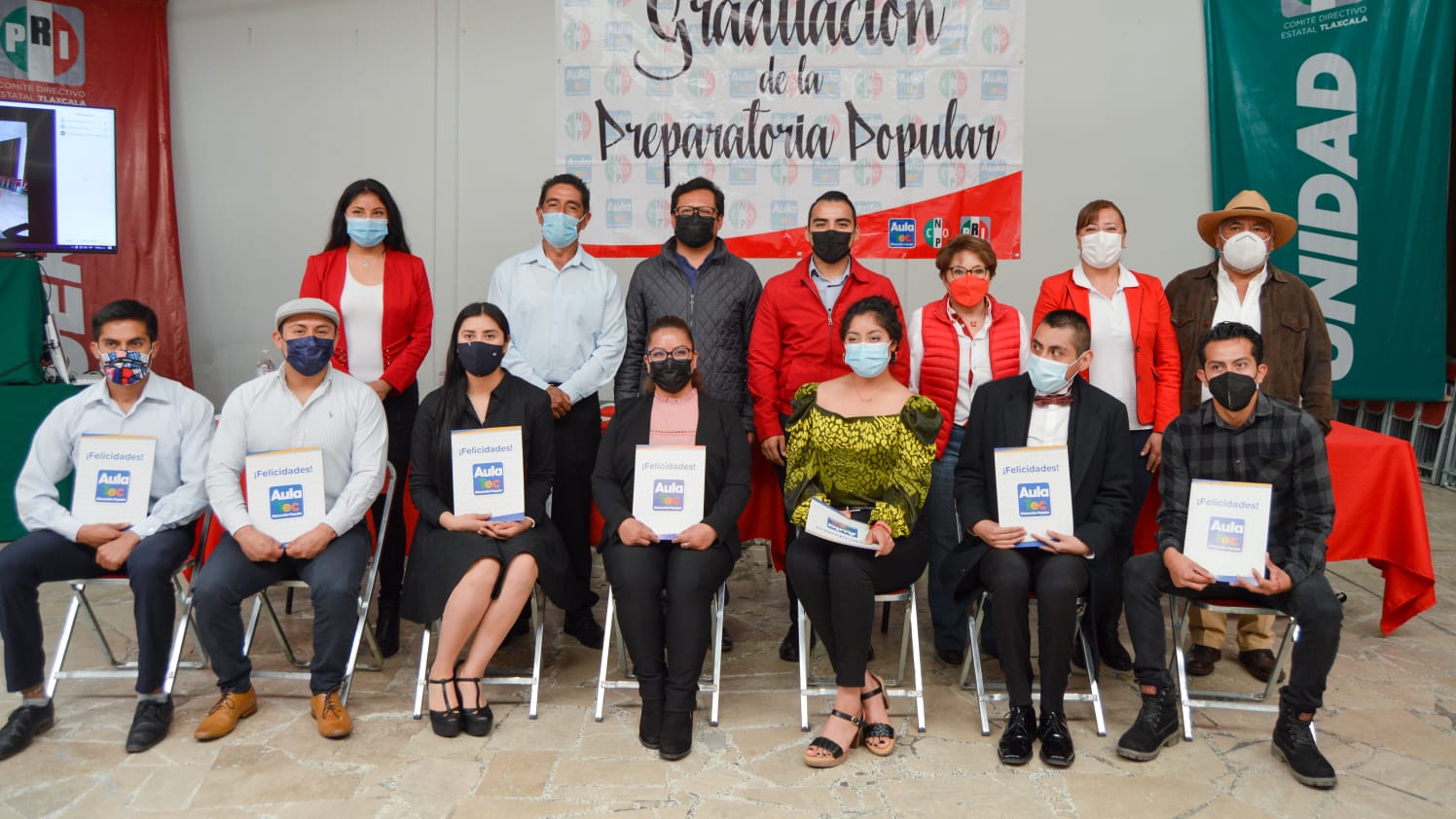 Celebra PRI Tlaxcala 93 aniversario con la graduación de la sexta generación de la prepa CNOP en la entidad